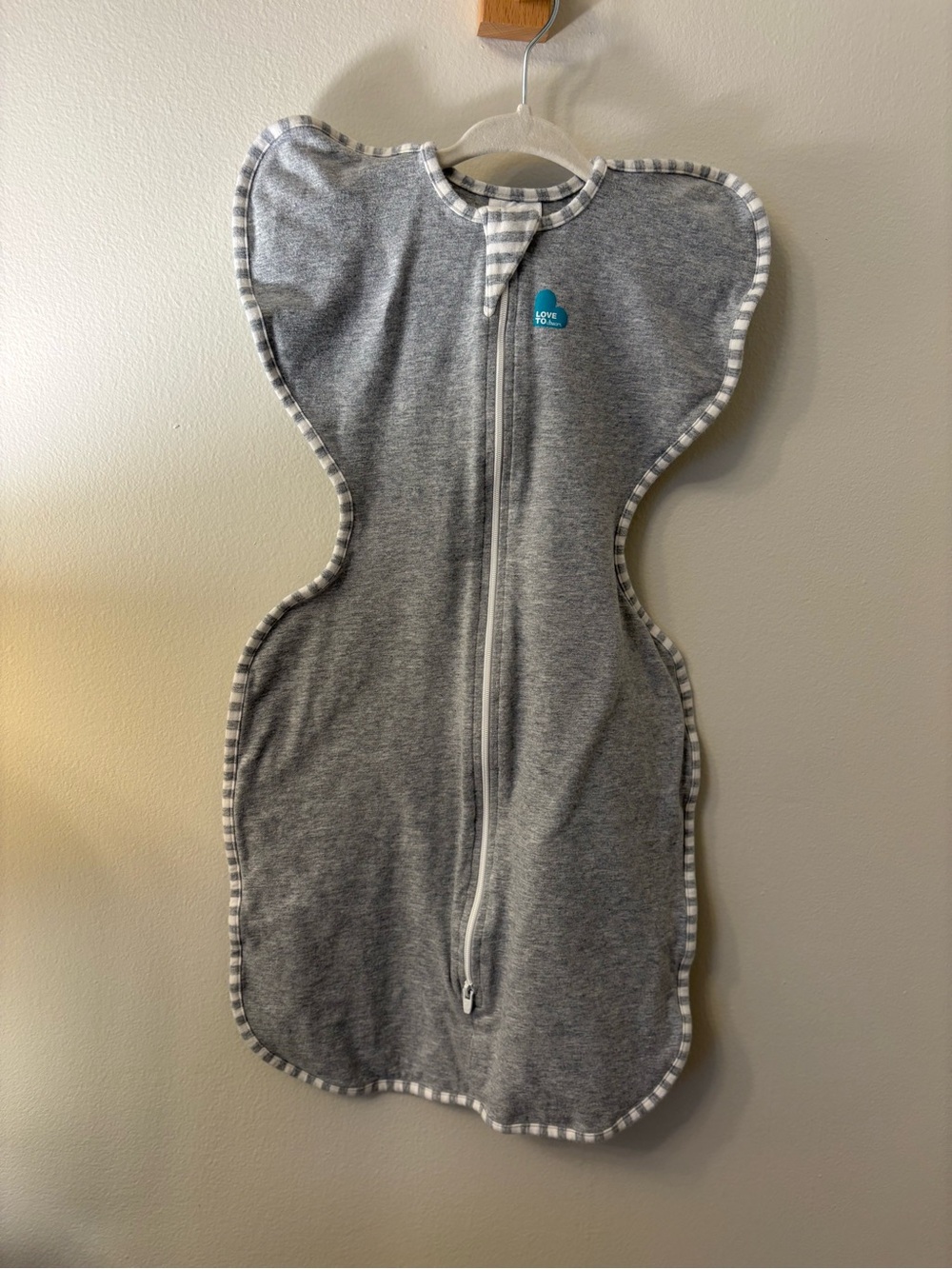 Love to Dream Grey Sleep Sack Swaddle - Medium